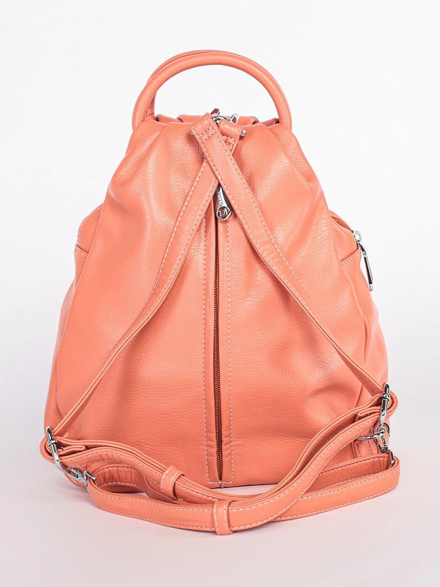Рюкзак оранжевого цвета с вертикальным карманом